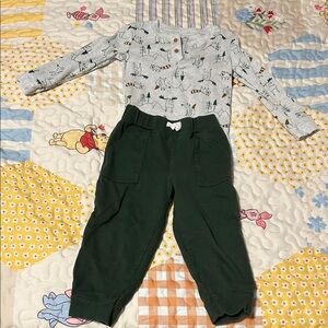 Kids Green Jogger Pants